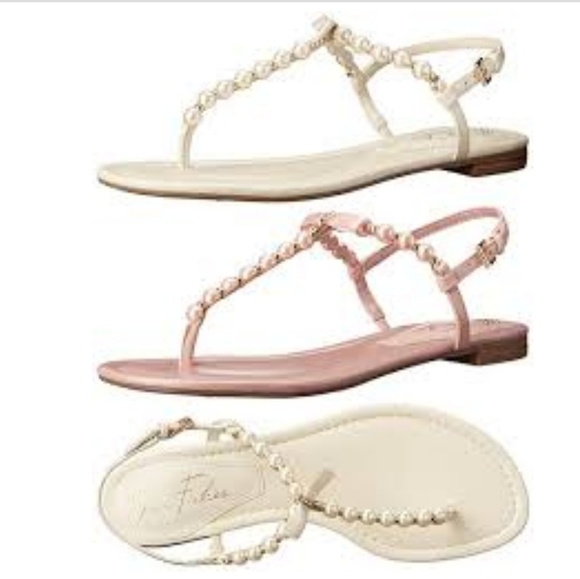 Marc Fisher | Shoes | Marc Fisher Fumi Pearly Bow Flat Thong Sandals |  Poshmark